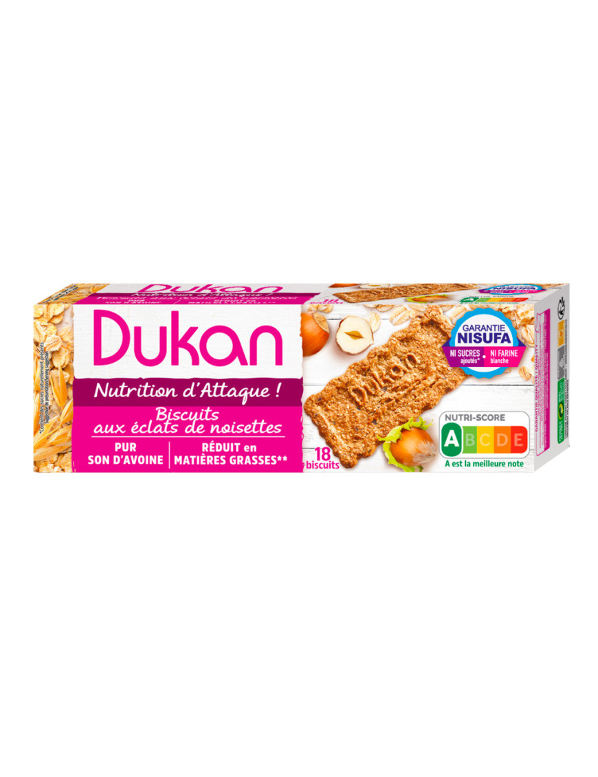 Dukan biscotti di crusca d'avena alle nocciole